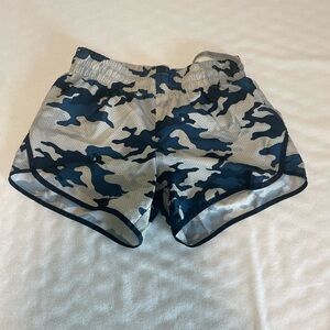 Athletic Works Blue Camo Women's Athletic Shorts